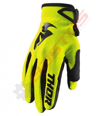 Gants THOR Sector taille M JAUNE FLUO