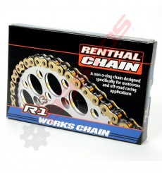 Chaine de transmission 428 RENTHAL R1 WORKS 120 maillons