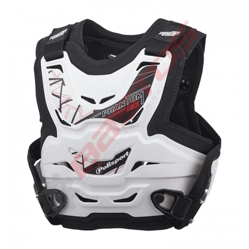 Plastron POLISPORT phantom mini BLANC