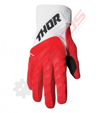 Gants enfant THOR SPECTRUM ROUGE/BLANC taille YXS