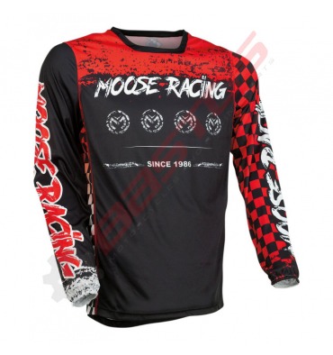 Maillot MOOSE RACING M1 ROUGE/NOIR taille M