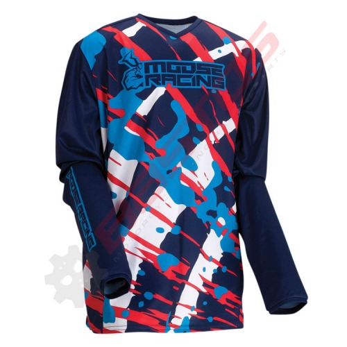 Maillot enfant MOOSE RACING AGROID BLEU taille YXS