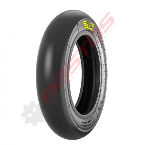 Pneu PMT slick 90/90/10, gomme super tendre