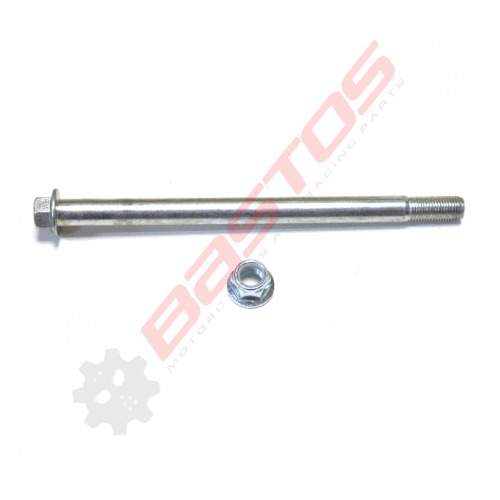 Axe de roue 220mm diamètre 15 mm supermotard perçage 6mm