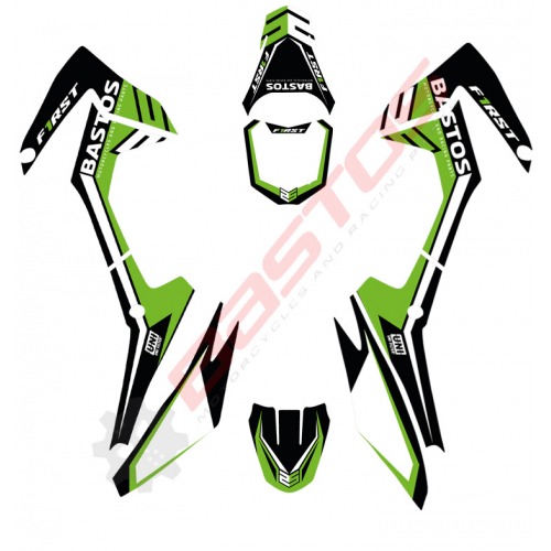 Kit décoration FIRST mini CRF 110 VERT Kit décoration FIRST mini CRF 110 VERT