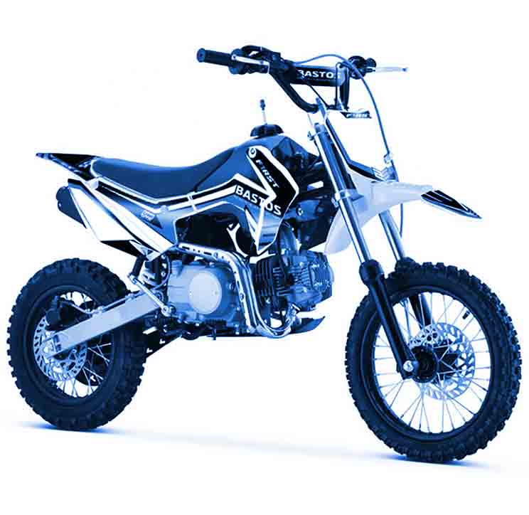 pit bike 125cc Bastos bike FIRST BLEU