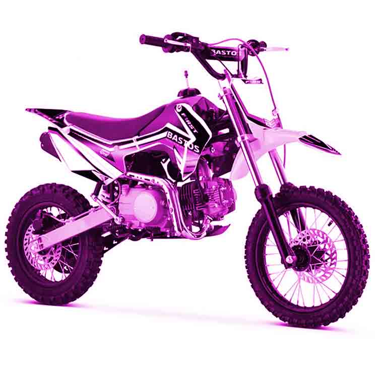 pit bike 125cc rose Bastos bike FIRST